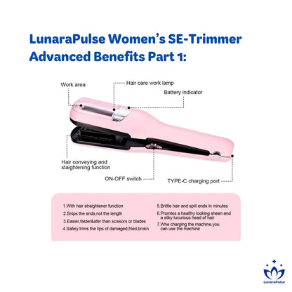 LunaraPulse™ Women's Split-End Trimmer Advanced