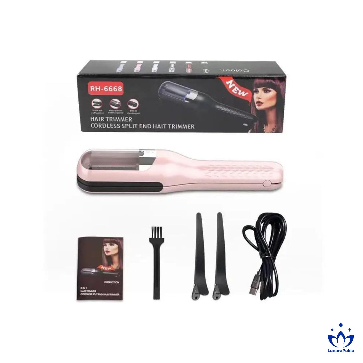 LunaraPulse™ Women's Split-End Trimmer Advanced